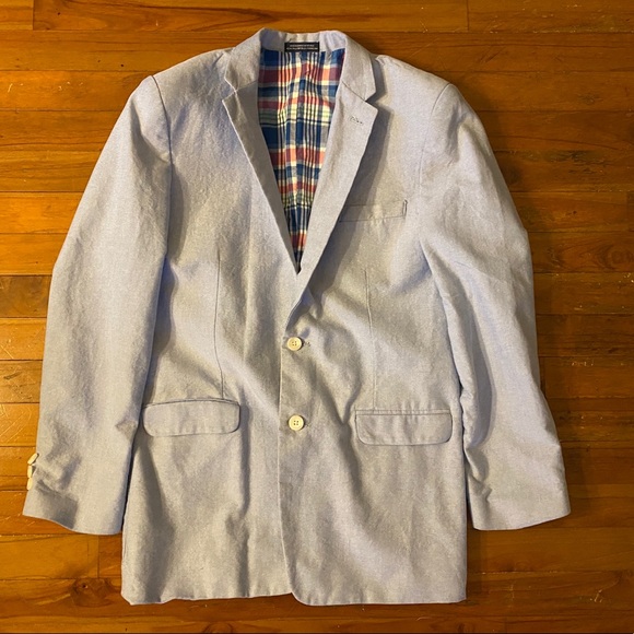 Men’s Izod Casual Suit Jacket - Light Blue - Picture 1 of 2
